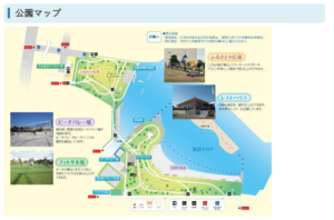 大森ふるさとの浜辺公園マップ